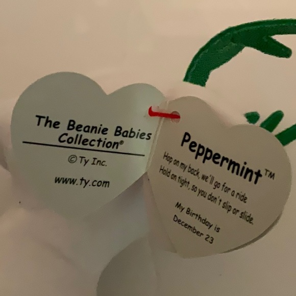Ty Beanie Baby Peppermint Reindeer - Picture 6 of 6